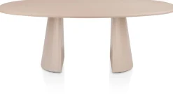 XOOON Lund, eetkamertafel ovaal 210 x 120 cm. - stone-skin - cone poot - Desert^ Tafelconfigurator|Eettafels