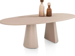 XOOON Lund, eetkamertafel ovaal 240 x 120 cm. - stone-skin - cone poot - Desert^ Tafelconfigurator|Eettafels
