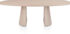 XOOON Lund, eetkamertafel ovaal 240 x 120 cm. - stone-skin - cone poot - Desert^ Tafelconfigurator|Eettafels