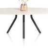 XOOON LUND eetkamertafel ovaal (240x120cm) centrale poot lang -^ Tafelconfigurator|Eettafels