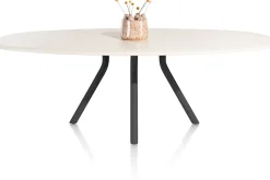 XOOON LUND eetkamertafel ovaal (240x120cm) centrale poot lang -^ Tafelconfigurator|Eettafels