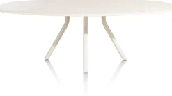 XOOON LUND eetkamertafel ovaal (240x120cm) centrale poot lang -^ Tafelconfigurator|Eettafels