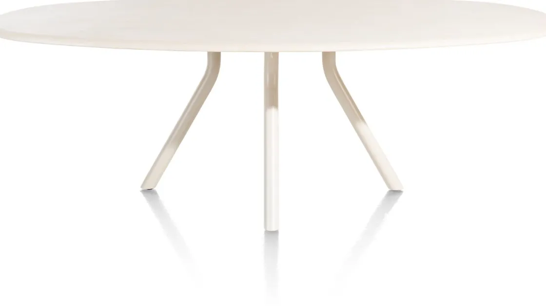 XOOON LUND eetkamertafel ovaal (240x120cm) centrale poot lang -^ Tafelconfigurator|Eettafels