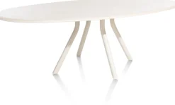 XOOON LUND eetkamertafel ovaal (240x120cm) centrale poot lang -^ Tafelconfigurator|Eettafels