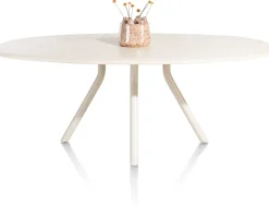 XOOON LUND eetkamertafel ovaal (210x120cm) centrale poot lang -^ Tafelconfigurator|Eettafels