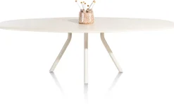 XOOON LUND eetkamertafel ovaal (270x120cm) centrale poot lang -^ Tafelconfigurator|Eettafels