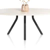XOOON LUND eetkamertafel ovaal 210 x 120 cm. centrale poot lang -^ Tafelconfigurator|Eettafels
