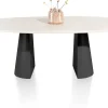XOOON LUND eetkamertafel ovaal 210 x 120 cm. cone poot -^ Tafelconfigurator|Eettafels