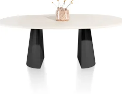 XOOON LUND eetkamertafel ovaal 210 x 120 cm. cone poot -^ Tafelconfigurator|Eettafels
