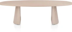 XOOON Lund, eetkamertafel ovaal 270 x 120 cm. - stone-skin - cone poot - Desert^ Tafelconfigurator|Eettafels