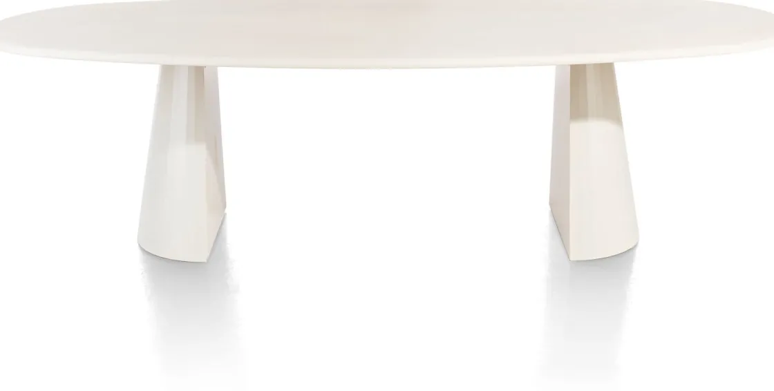 XOOON LUND eetkamertafel ovaal (270x120cm) cone poot -^ Tafelconfigurator|Eettafels