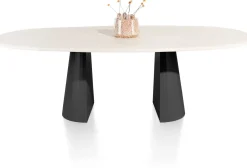 XOOON LUND eetkamertafel ovaal 240 x 120 cm. cone poot -^ Tafelconfigurator|Eettafels