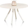 XOOON LUND eetkamertafel rond (140cm) centrale poot kort -^ Tafelconfigurator|Eettafels