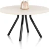 XOOON LUND eetkamertafel rond (140cm) centrale poot kort -^ Tafelconfigurator|Eettafels