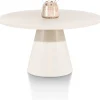 XOOON LUND eetkamertafel rond (140cm) cone poot -^ Tafelconfigurator|Eettafels