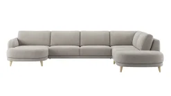 XOOON Manciano, Longchair links 170 cm - 2,5 zits zonder armen - ottomane groot rechts^ Manciano