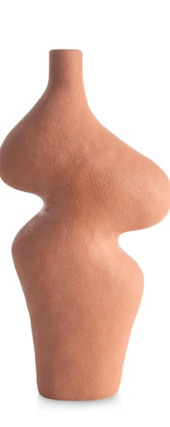XOOON Maria vaas H30,5cm in de kleur Terra Cotta - COCOmaison^ Woonaccessoires