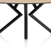 XOOON Masura ellipsvormige bartafel met zwarte metalen poot 180x100cm^ Bartafels|Tafelconfigurator