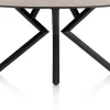 XOOON Masura ellipsvormige bartafel met zwarte metalen poot 180x100cm^ Bartafels|Tafelconfigurator