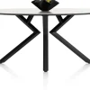 XOOON Masura ellipsvormige bartafel met zwarte metalen poot 220x105cm^ Bartafels|Tafelconfigurator
