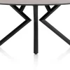 XOOON Masura ellipsvormige bartafel met zwarte metalen poot 180x100cm^ Bartafels|Tafelconfigurator