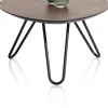 XOOON Masura hoge salontafel met zwart metalen poot 68x67,5cm^ Tafelconfigurator|Salontafels