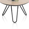 XOOON Masura hoge salontafel met zwart metalen poot 68x67,5cm^ Tafelconfigurator|Salontafels
