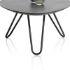 XOOON Masura hoge salontafel met zwart metalen poot 68x67,5cm^ Tafelconfigurator|Salontafels