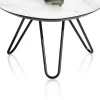 XOOON Masura hoge salontafel met zwart metalen poot 68x67,5cm^ Tafelconfigurator|Salontafels