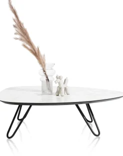 XOOON Masura lage salontafel met zwart metalen poot 110x88cm^ Bijzettafel Sets|Salontafels