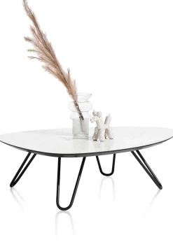 XOOON Masura lage salontafel met zwart metalen poot 110x88cm^ Bijzettafel Sets|Salontafels