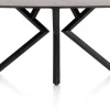 XOOON Masura ovale bartafel met zwarte metalen poot 240x110cm^ Bartafels|Tafelconfigurator