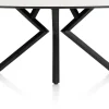 XOOON Masura ovale bartafel met zwarte metalen poot 200x105cm^ Bartafels|Tafelconfigurator