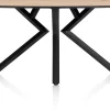 XOOON Masura ovale bartafel met zwarte metalen poot 240x110cm^ Bartafels|Tafelconfigurator