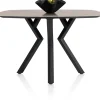 XOOON Masura ovale bartafel met zwarte metalen poot 150x105cm^ Tafelconfigurator|Bartafels