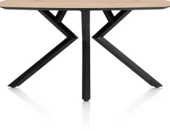 XOOON Masura ovale bartafel met zwarte metalen poot 200x105cm^ Bartafels|Tafelconfigurator