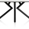 XOOON Masura ovale bartafel met zwarte metalen poot 240x110cm^ Bartafels|Tafelconfigurator