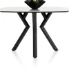 XOOON Masura ovale bartafel met zwarte metalen poot 150x105cm^ Tafelconfigurator|Bartafels