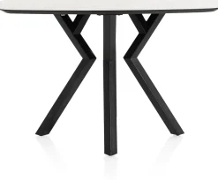 XOOON Masura ovale bartafel met zwarte metalen poot 150x105cm^ Tafelconfigurator|Bartafels