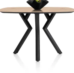 XOOON Masura ovale bartafel met zwarte metalen poot 150x105cm^ Tafelconfigurator|Bartafels