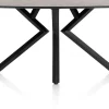 XOOON Masura ovale bartafel met zwarte metalen poot 200x105cm^ Bartafels|Tafelconfigurator