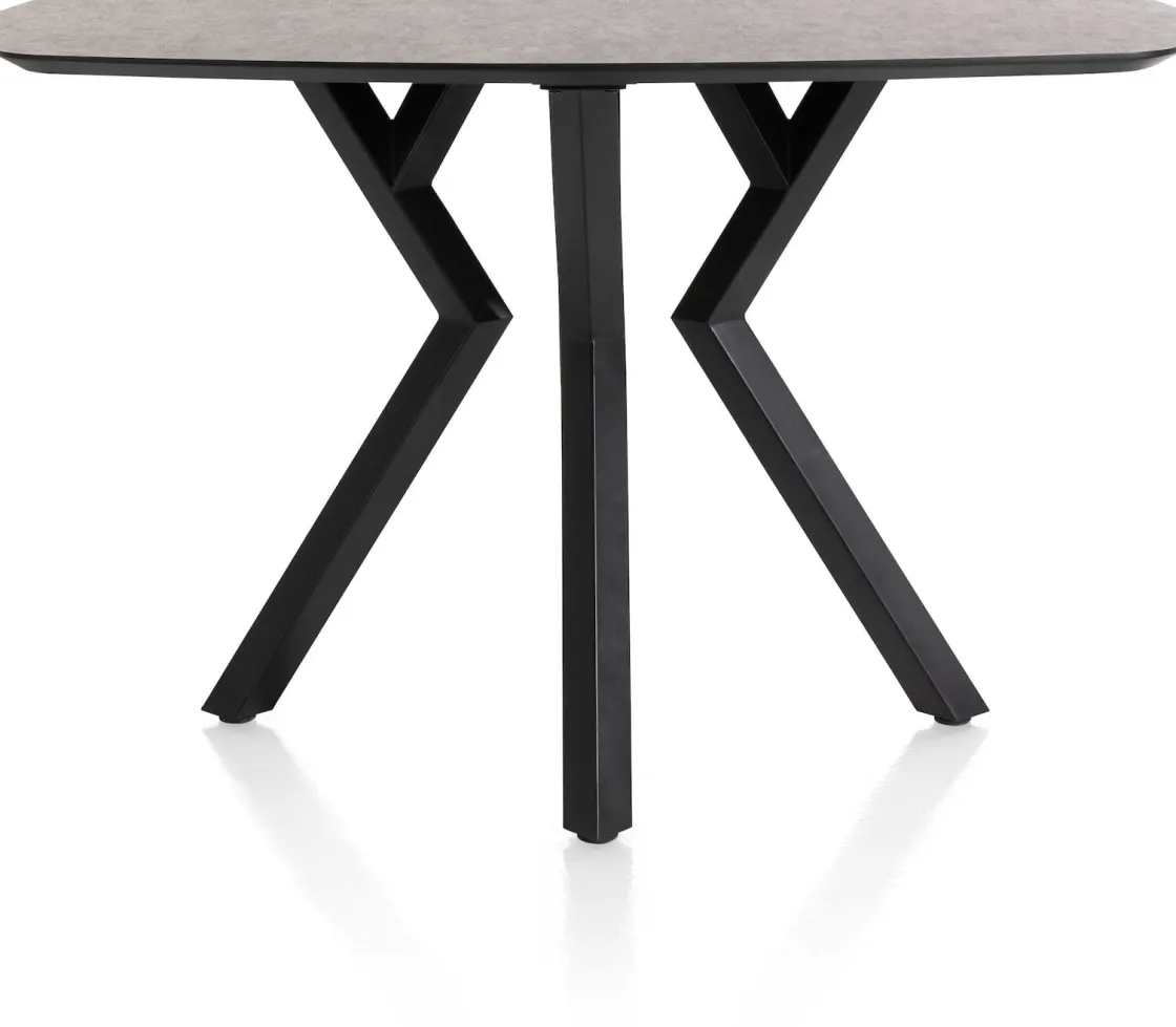 XOOON Masura ovale bartafel met zwarte metalen poot 150x105cm^ Tafelconfigurator|Bartafels