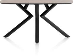 XOOON Masura ovale bartafel met zwarte metalen poot 200x105cm^ Bartafels|Tafelconfigurator