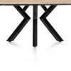 XOOON Masura ovale eettafel met zwarte metalen poot 150x105cm^ Tafelconfigurator|Eettafels
