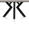 XOOON Masura ovale eettafel met zwarte metalen poot 150x105cm^ Tafelconfigurator|Eettafels