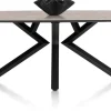XOOON Masura ovale eettafel met zwarte metalen poot 240x110cm^ Tafelconfigurator|Eettafels