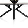 XOOON Masura ovale eettafel met zwarte metalen poot 200x105cm^ Tafelconfigurator|Eettafels