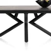 XOOON Masura ovale uitschuiftafel met metalen poot 180(+60)x110cm^ Uitschuiftafels|Eettafels