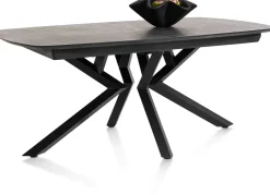 XOOON Masura ovale uitschuiftafel met metalen poot 180(+60)x110cm^ Uitschuiftafels|Eettafels