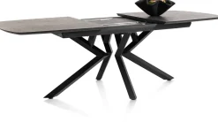 XOOON Masura ovale uitschuiftafel met metalen poot 180(+60)x110cm^ Uitschuiftafels|Eettafels